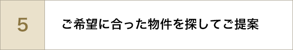ご希望に合った物件を探してご提案