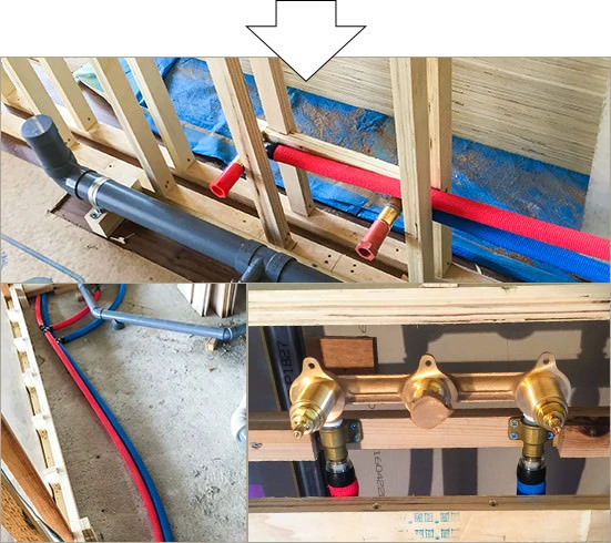 新品の配管・電気線